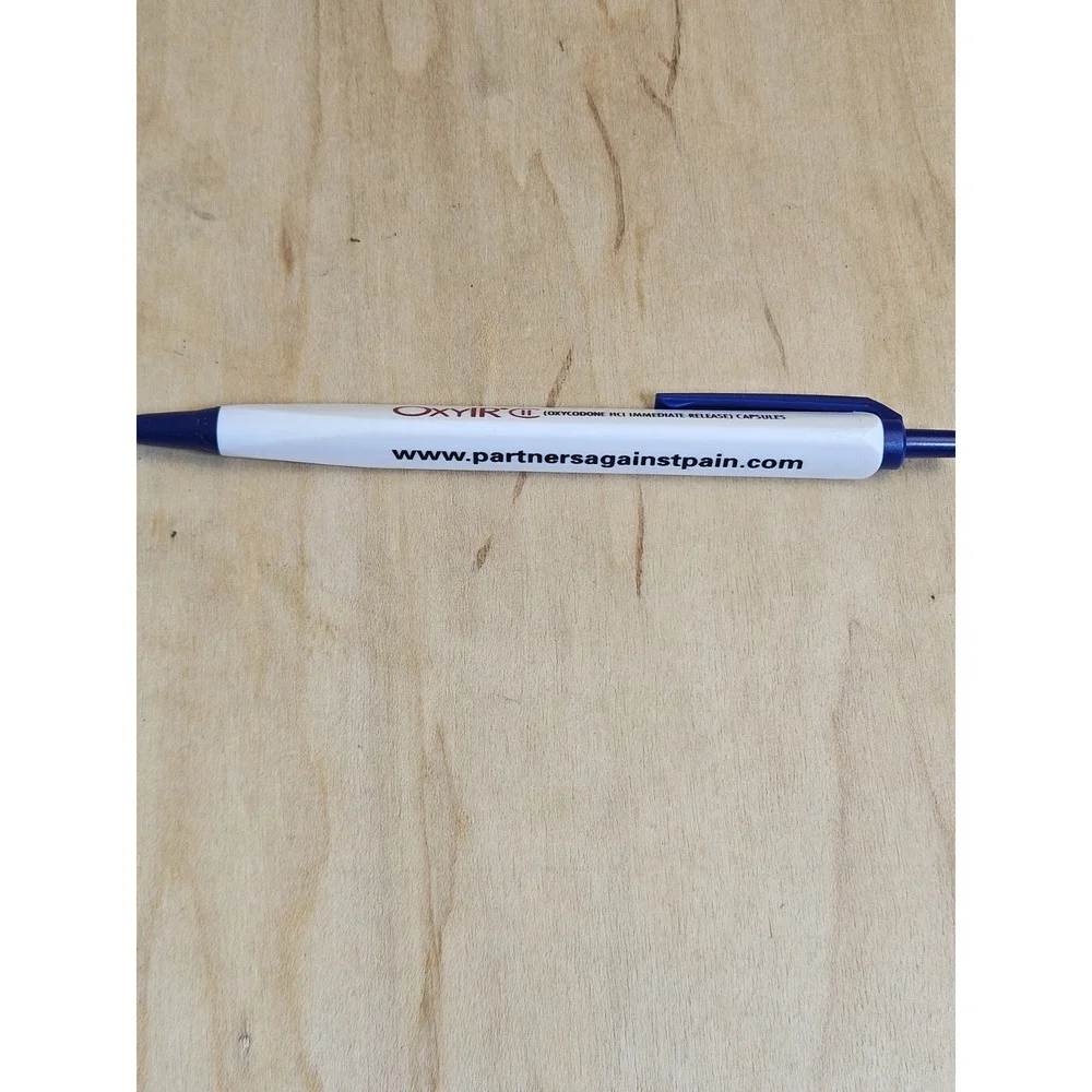Vintage OxyContin OxyIR Bic Click Pen Pharma Drug Rep Advertising Promo